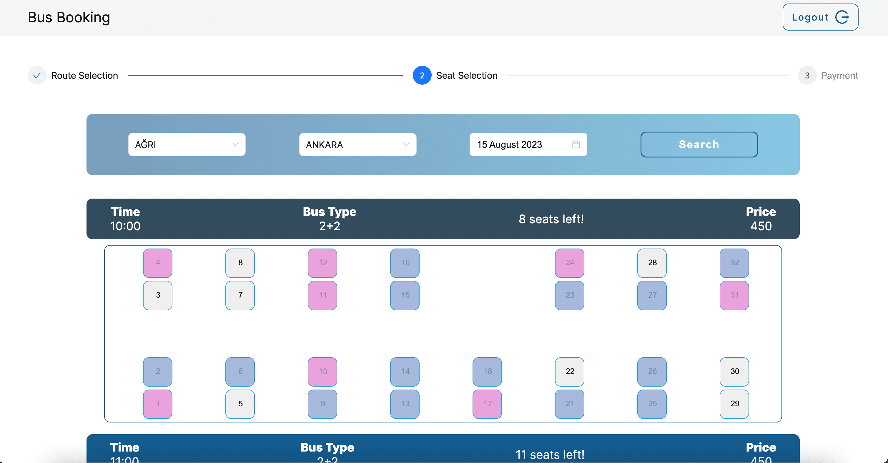 Bus Booking